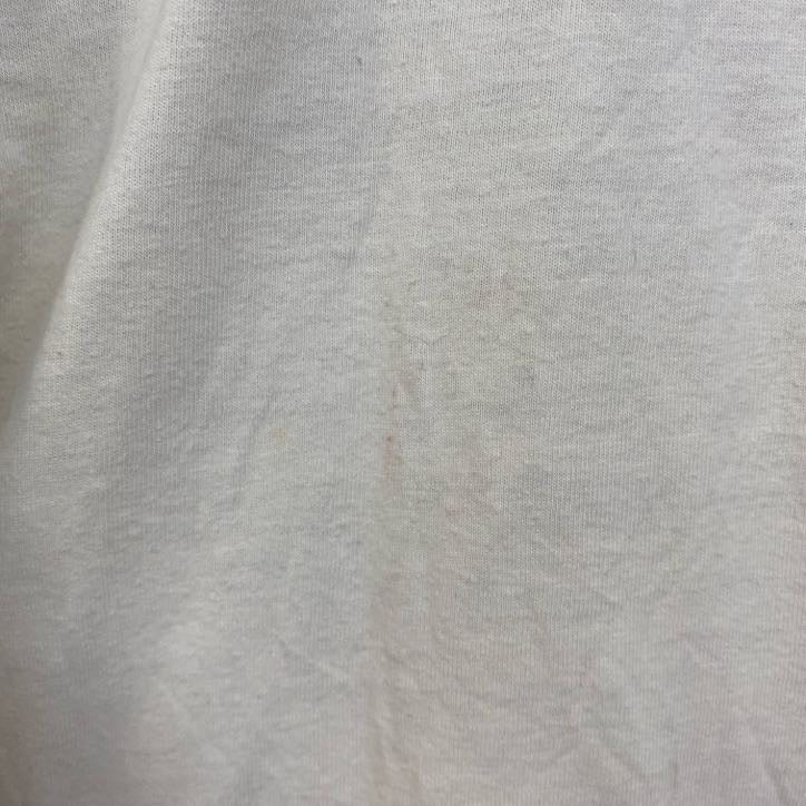 半袖ロゴプリントＴシャツ　白　ホワイト　レトロデザイン　サーフィン　ビーチ　クルーネック　Sサイズ　古着