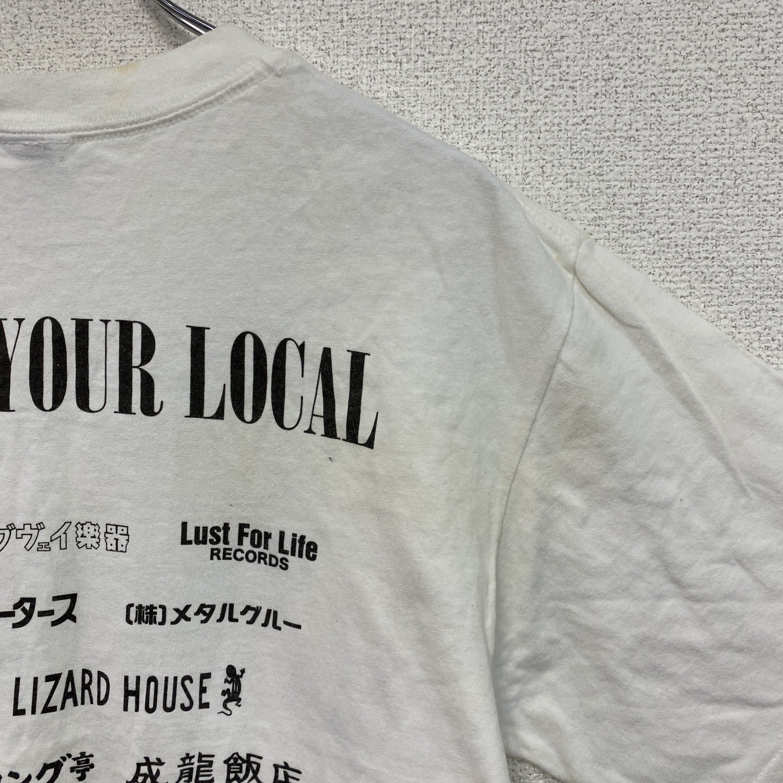 BECK　ユユキ×GREATFUL SOUND ９　半袖プリント漫画Tシャツ　花柄　白　ホワイト　Mサイズ　古着