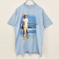 GILDAN　半袖プリントTシャツ　ケニーチェズニー　音楽　カントリー　水色　レトロデザイン　Mサイズ　古着