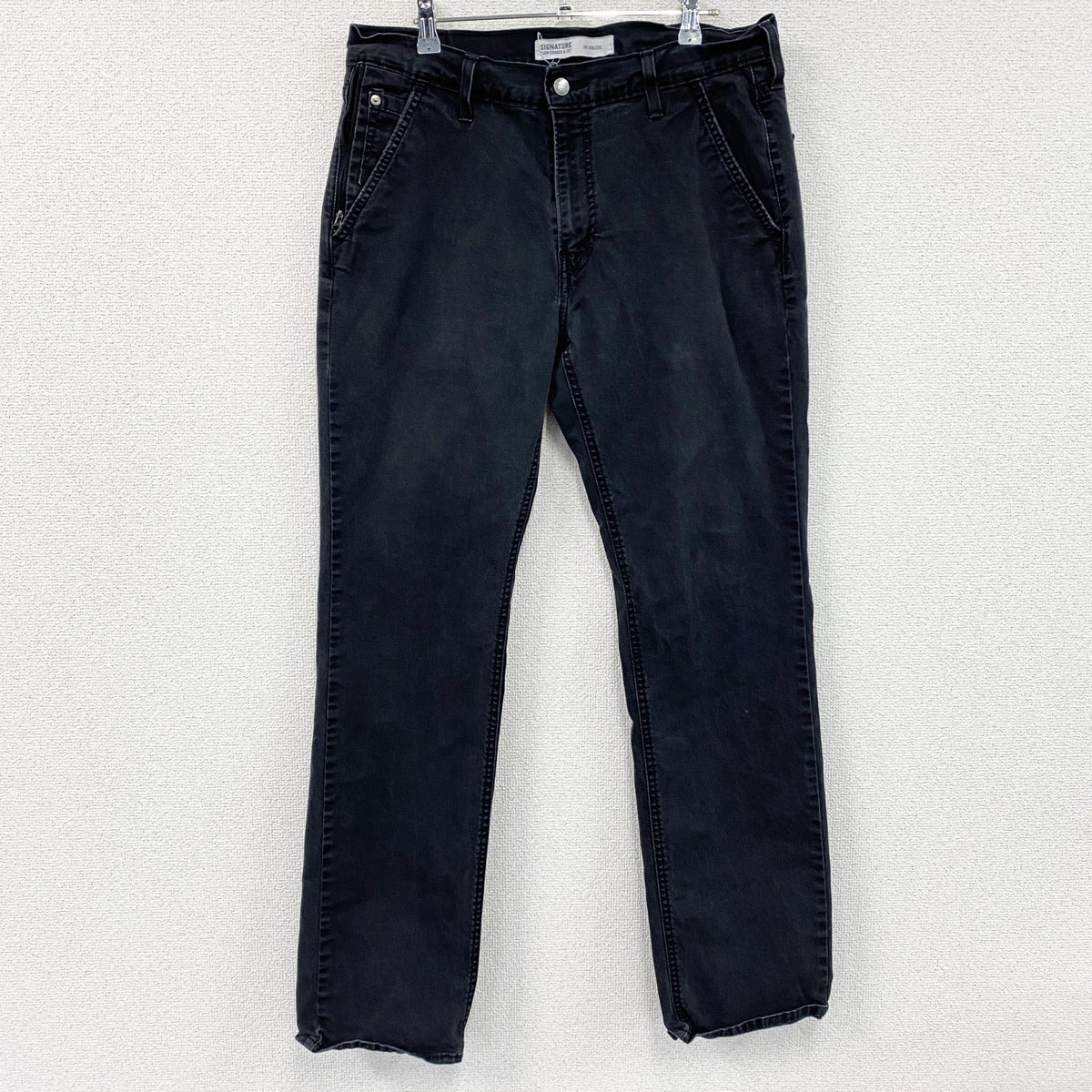 Levi’ｓ　リーバイス　SIGNATURE　デニムパンツ/ジーンズ　ジップフライ　黒　ブラック　W34サイズ　古着
