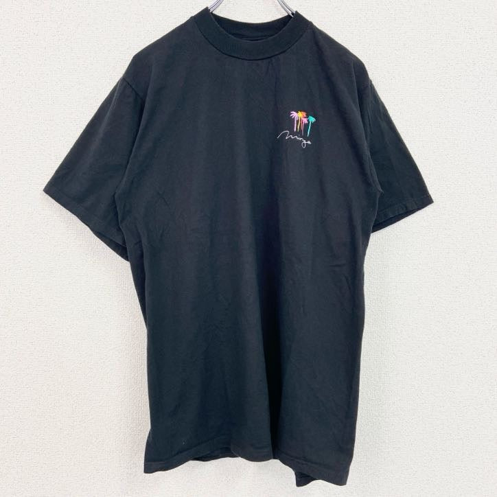 90s　JERZEES　ダグラス　ホリフィールド　半袖プリントTシャツ　ヴィンテージ　黒　ブラック　Lサイズ　