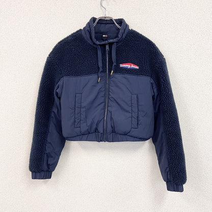 TOMMY JEANS　トミージーンズ　フリースジャケット/ボアジャケット　中綿入り　紺　ネイビー　Sサイズ