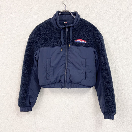 TOMMY JEANS　トミージーンズ　フリースジャケット/ボアジャケット　中綿入り　紺　ネイビー　Sサイズ