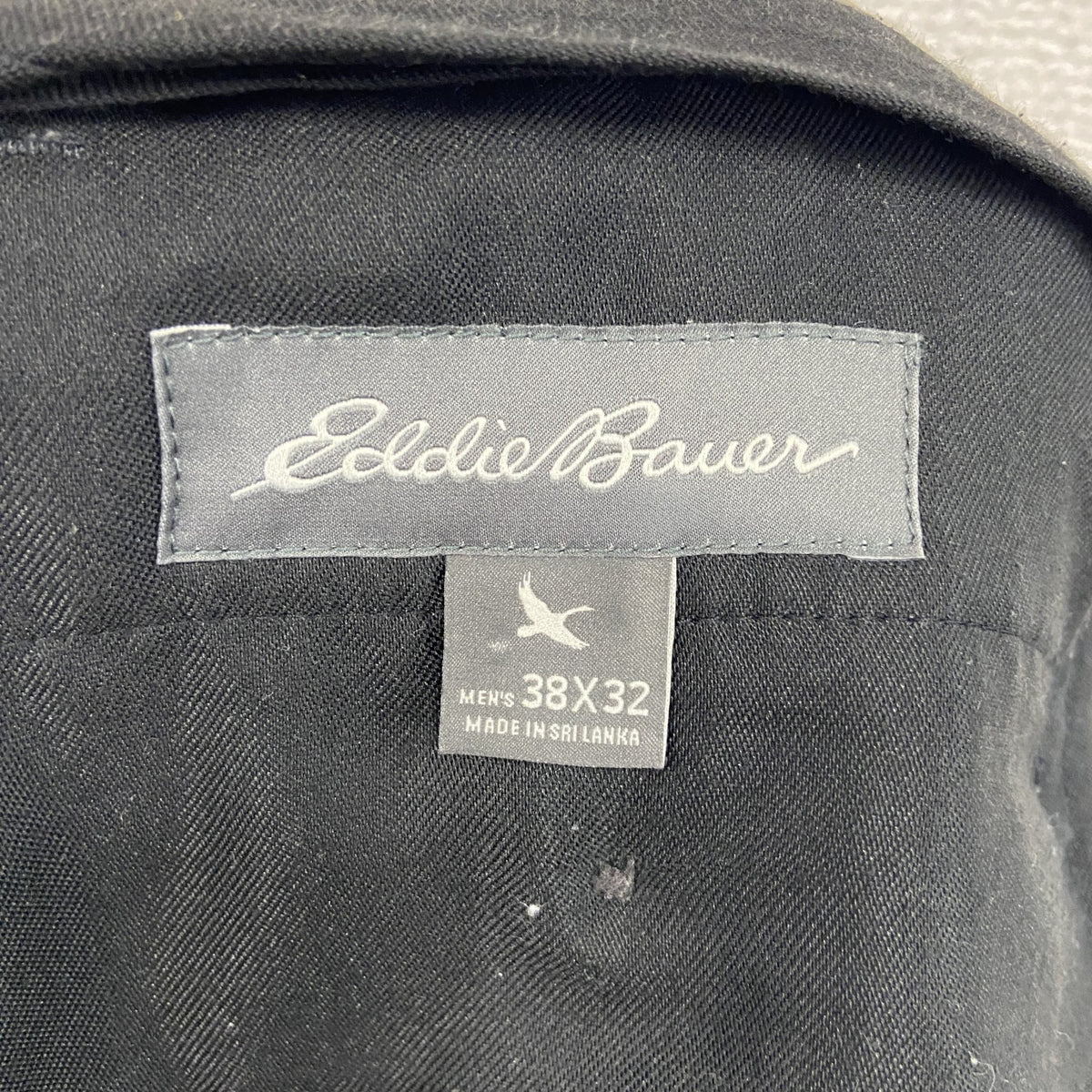 Eddie Bauer　エディーバウアー　スラックス　ジップフライ　黒　ブラック　38サイズ　古着