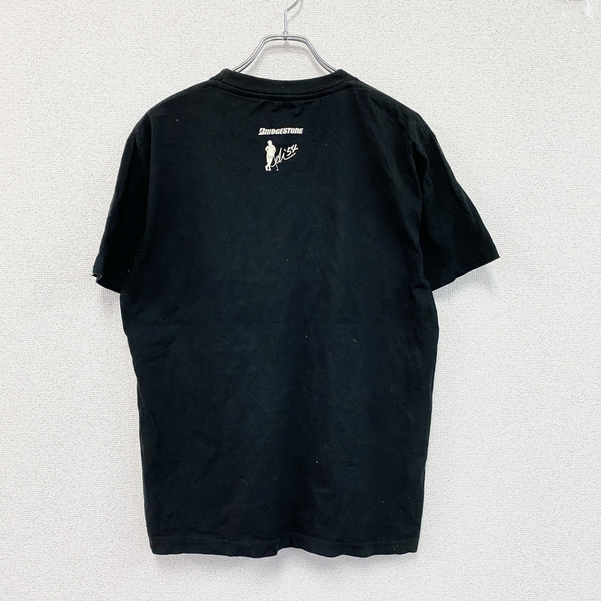 BRIDGESTONE　ブリヂストン　宮里藍　オンワード樫山　半袖プリントTシャツ　B'STYLE　黒　ブラック　古着