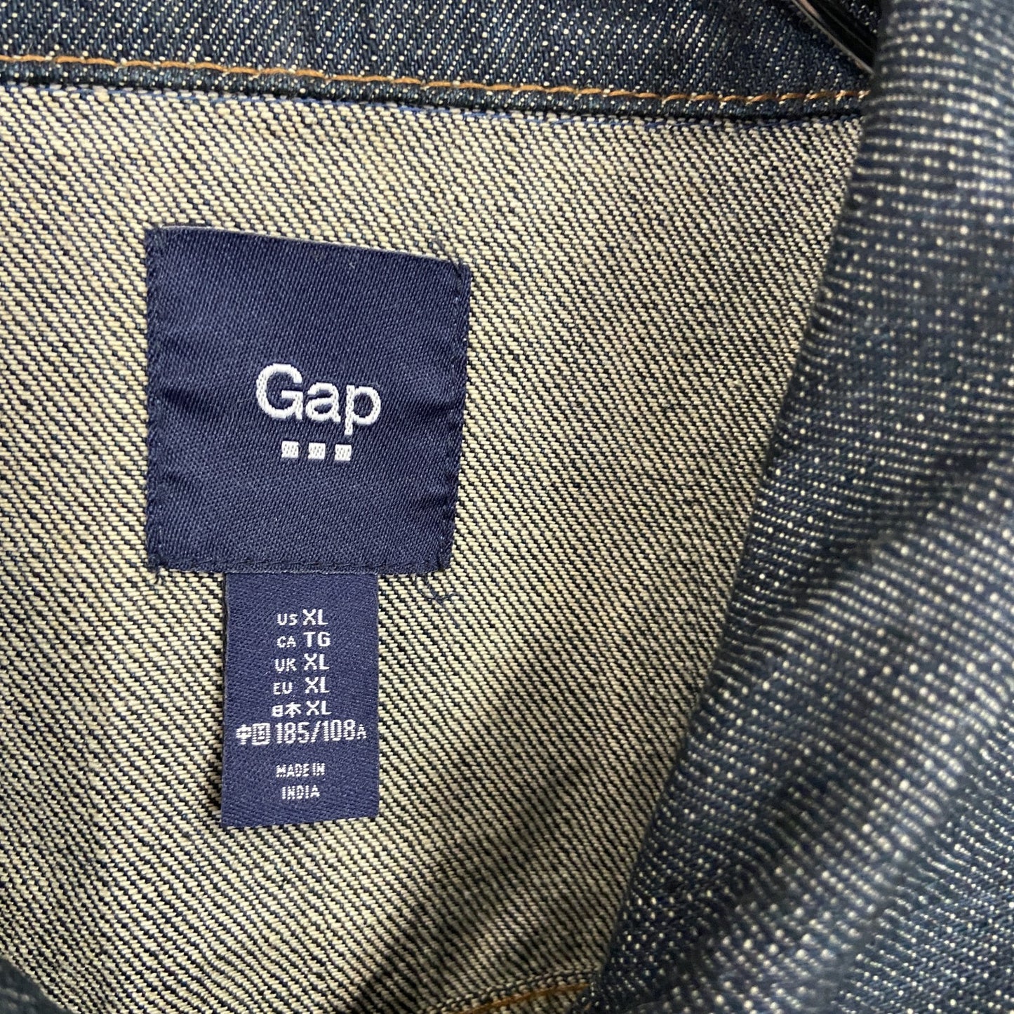 GAP　ギャップ　デニムジャケット/Gジャン　4thタイプ　4つポケット　インディゴ　XLサイズ