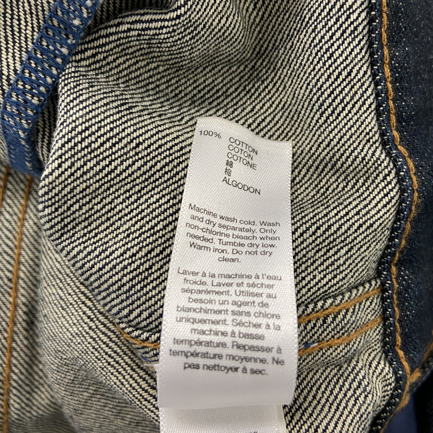 GAP　ギャップ　デニムジャケット/Gジャン　4thタイプ　4つポケット　インディゴ　XLサイズ