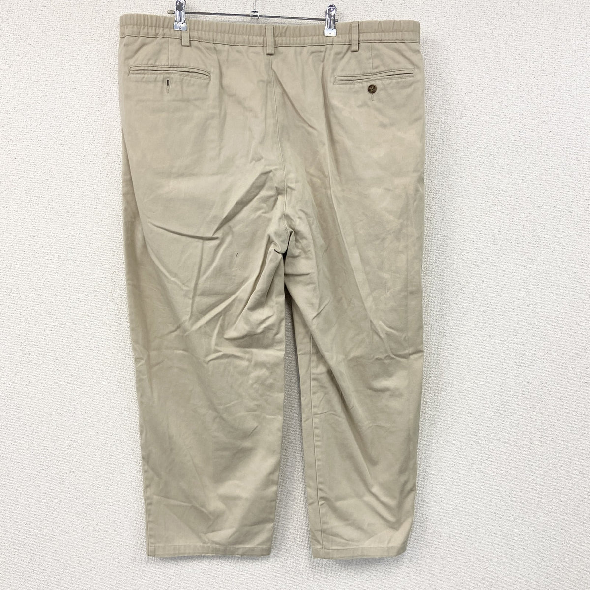 L.L.Bean　エルエルビーン　ワークパンツ/チノパンツ　ジップフライ　ベージュ　W42サイズ メンズ コットン 古着