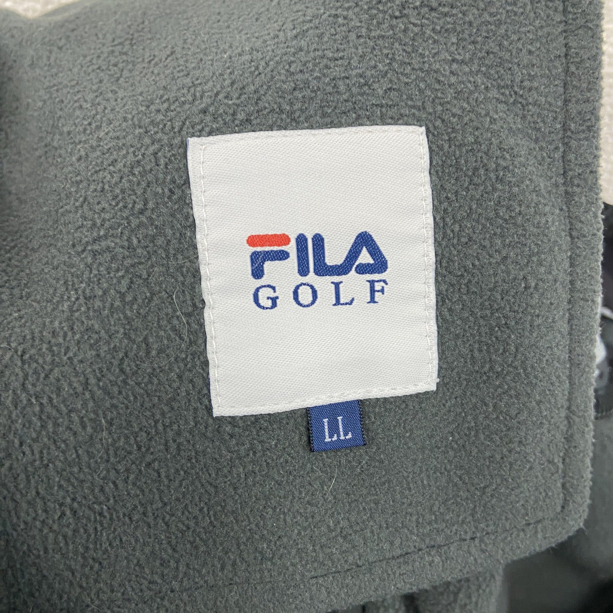FILA　フィラ　ストレッチパンツ　迷彩柄　灰色　グレー　LLサイズ メンズ ポリエステル 古着