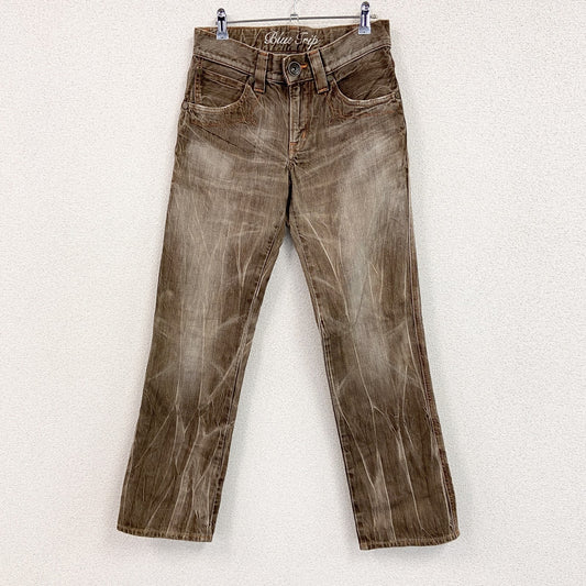 EDWIN 　エドウィン　503　デニムパンツ/ジーンズ　縦落ち　ジップフライ　茶色　ブラウン　Lサイズ