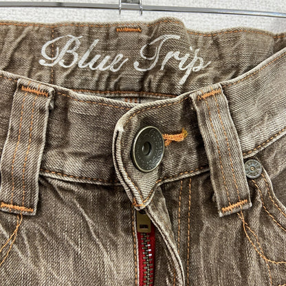 EDWIN 　エドウィン　503　デニムパンツ/ジーンズ　縦落ち　ジップフライ　茶色　ブラウン　Lサイズ