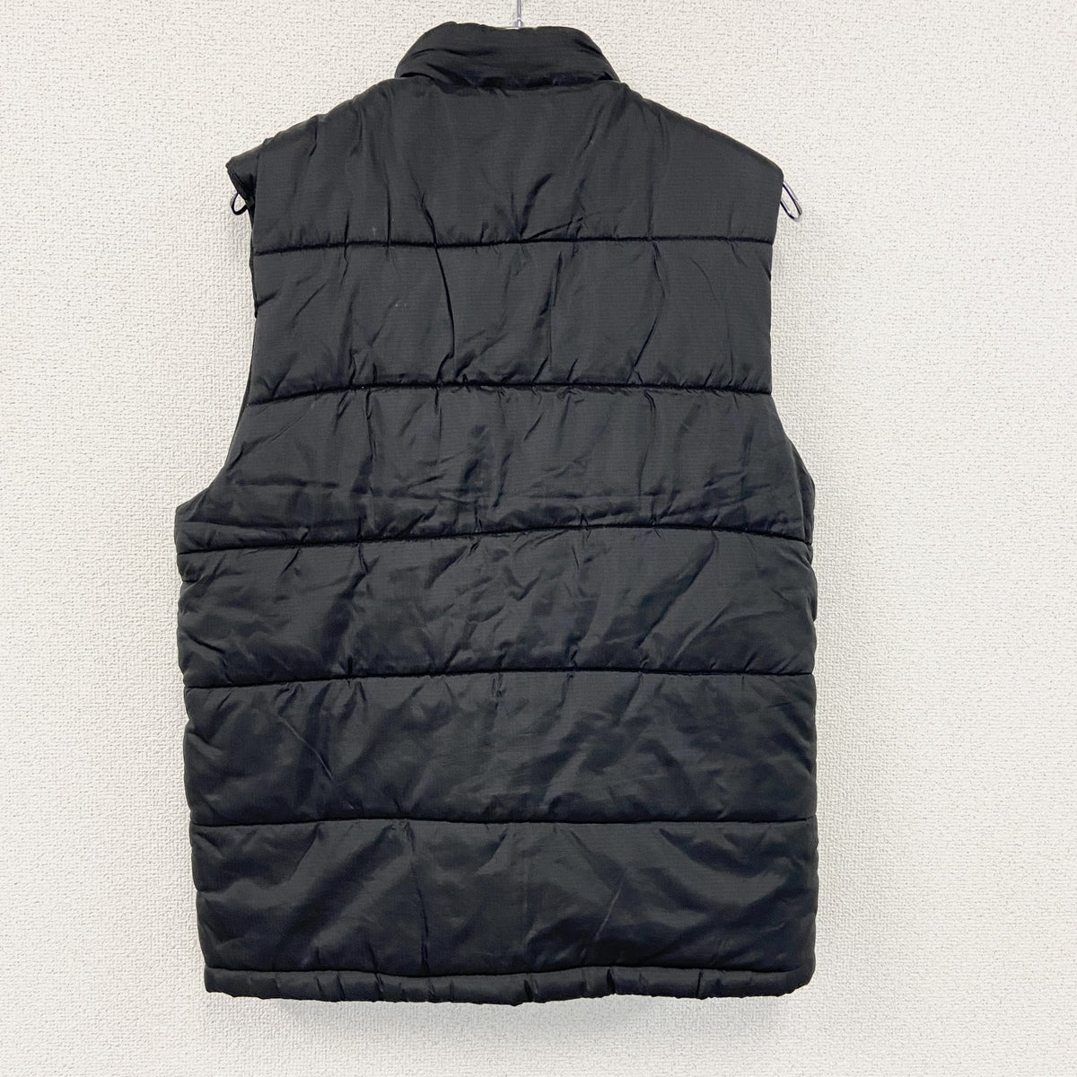 00s　OLD NAVY　オールドネイビー　フィッシングベスト　中綿入り　黒　ブラック　14サイズ メンズ ナイロン 古着