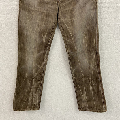 EDWIN 　エドウィン　503　デニムパンツ/ジーンズ　縦落ち　ジップフライ　茶色　ブラウン　Lサイズ