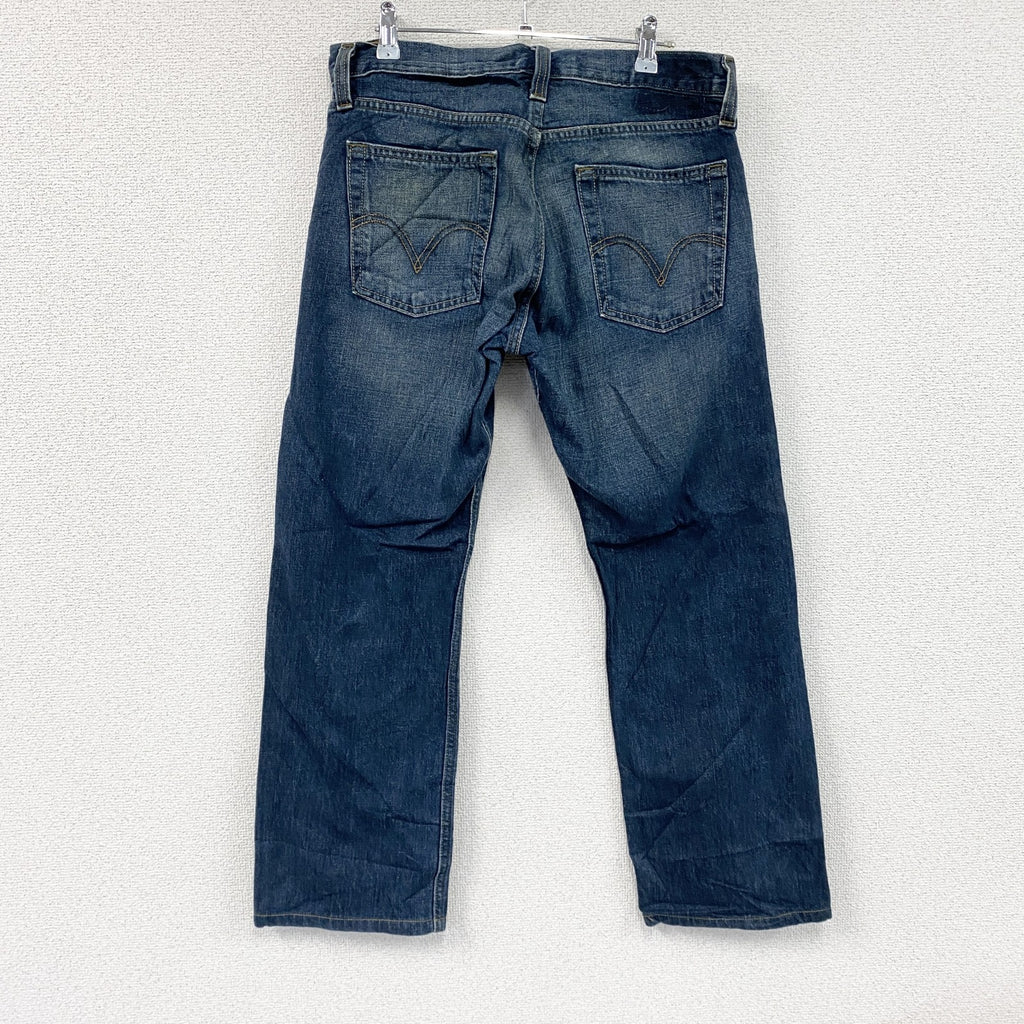Levi’ｓ　リーバイス　SIGNATURE　デニムパンツ/ジーンズ　縦落ち　ジップフライ　インディゴ　W32サイズ　古着