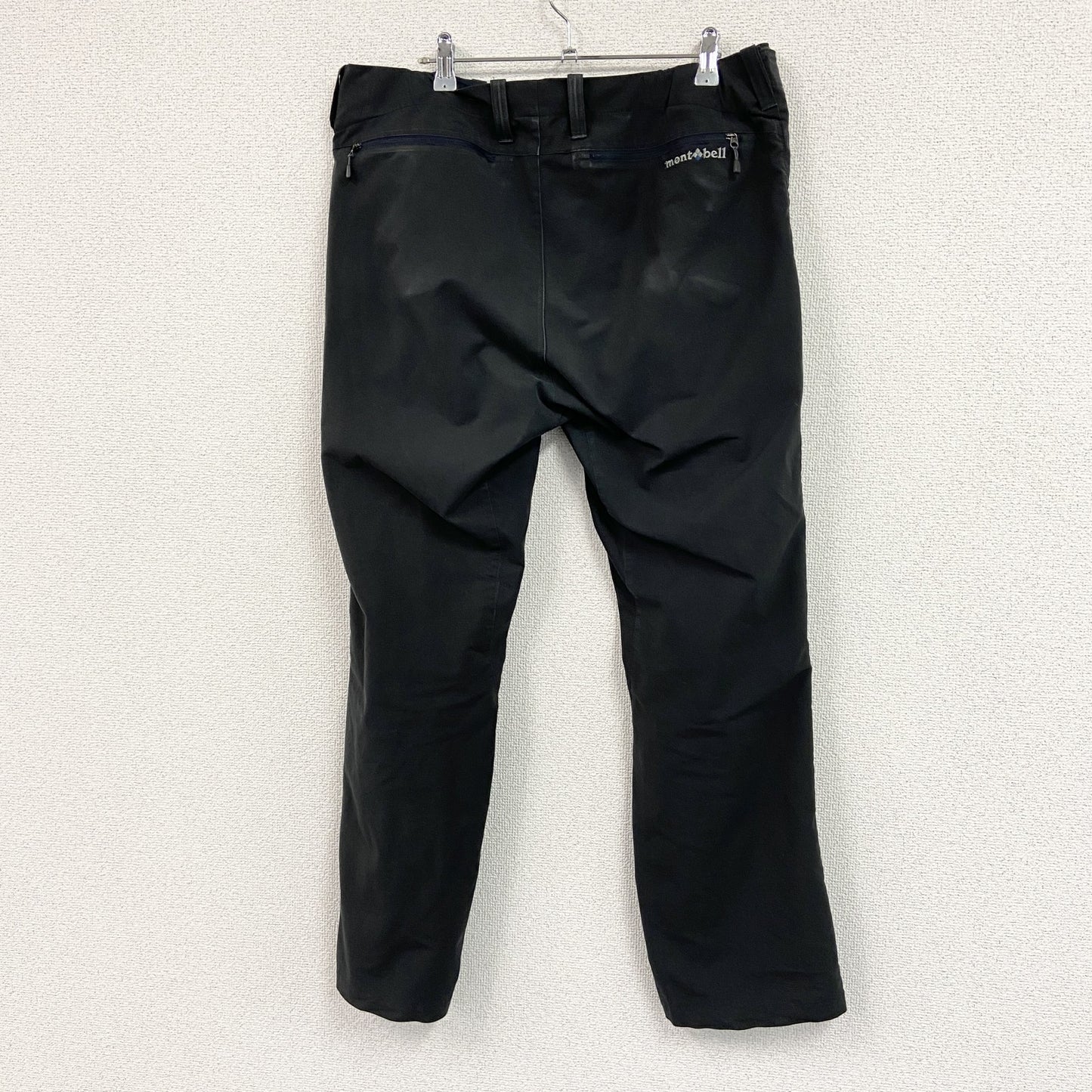 mont-bell　モンベル　ライトトレッキングパンツ　刺繍ロゴ　黒　ブラック　