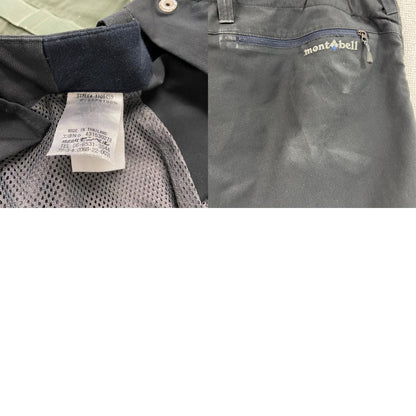 mont-bell　モンベル　ライトトレッキングパンツ　刺繍ロゴ　黒　ブラック　