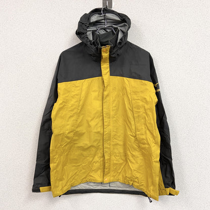 Mizuno　ミズノ　ナイロンジャケット　フーディー　比翼仕立て　バイカラー　黒　黄色　Ｌサイズ
