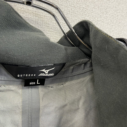 Mizuno　ミズノ　ナイロンジャケット　フーディー　比翼仕立て　バイカラー　黒　黄色　Ｌサイズ