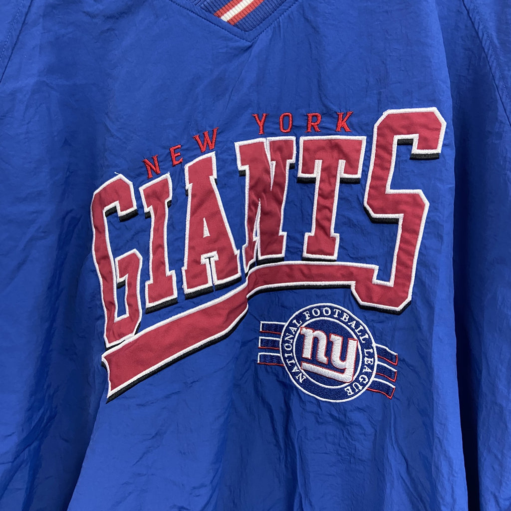 TEAM APPAREL　NFL　GIANTS　ジャイアンツ　プルオーバージャケット　青　ブルー　Lサイズ　古着