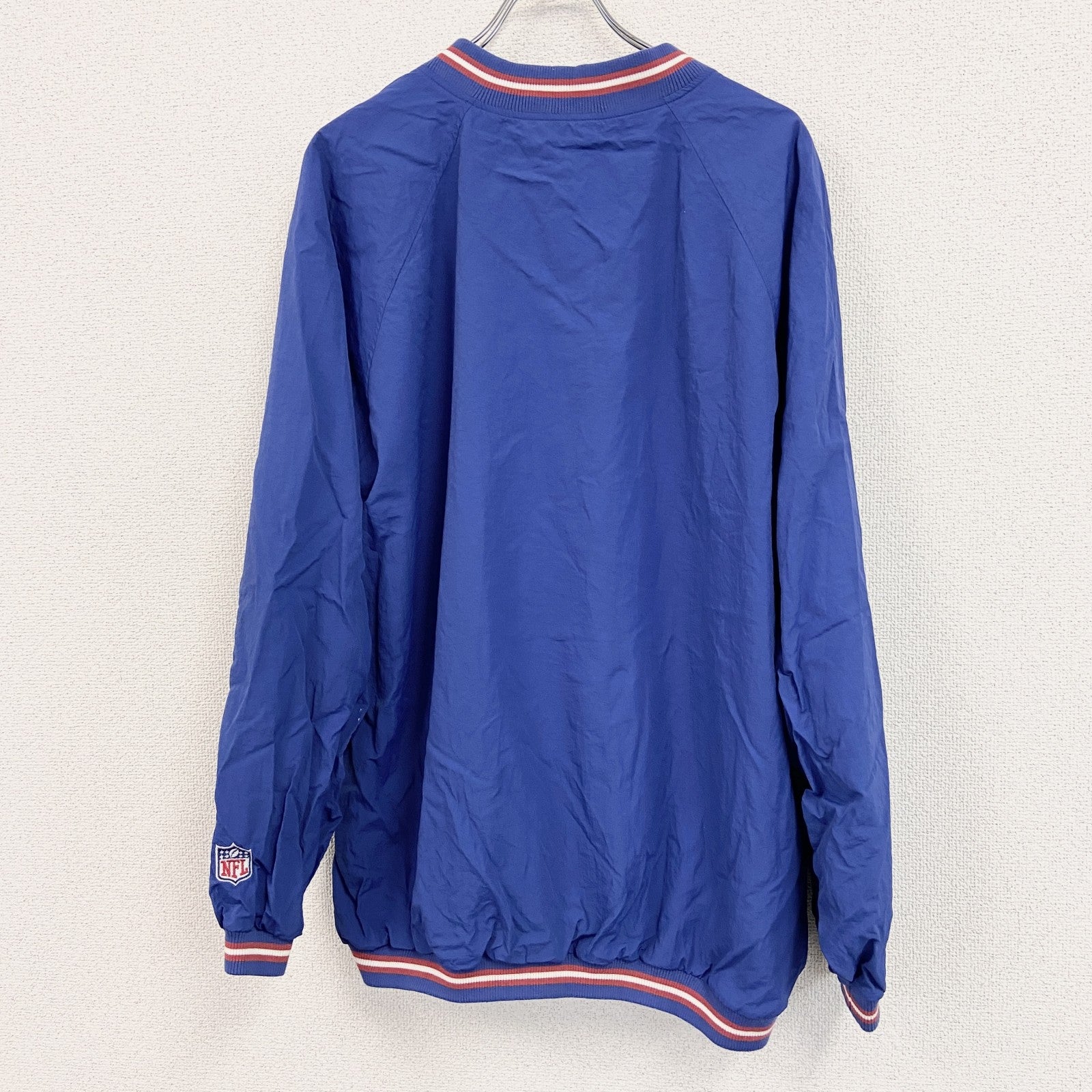 TEAM APPAREL　NFL　GIANTS　ジャイアンツ　プルオーバージャケット　青　ブルー　Lサイズ　古着