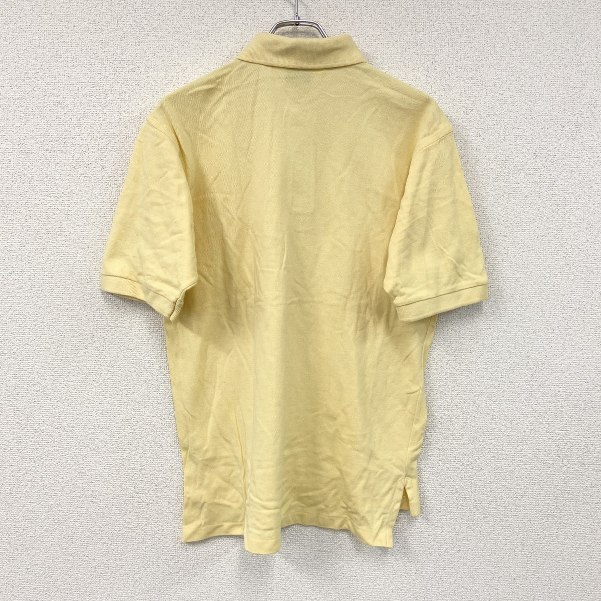 90s　Brooks Brothers　ブルックスブラザーズ　半袖ポロシャツ　黄色　パステルイエロー　USA製　Mサイズ　古着