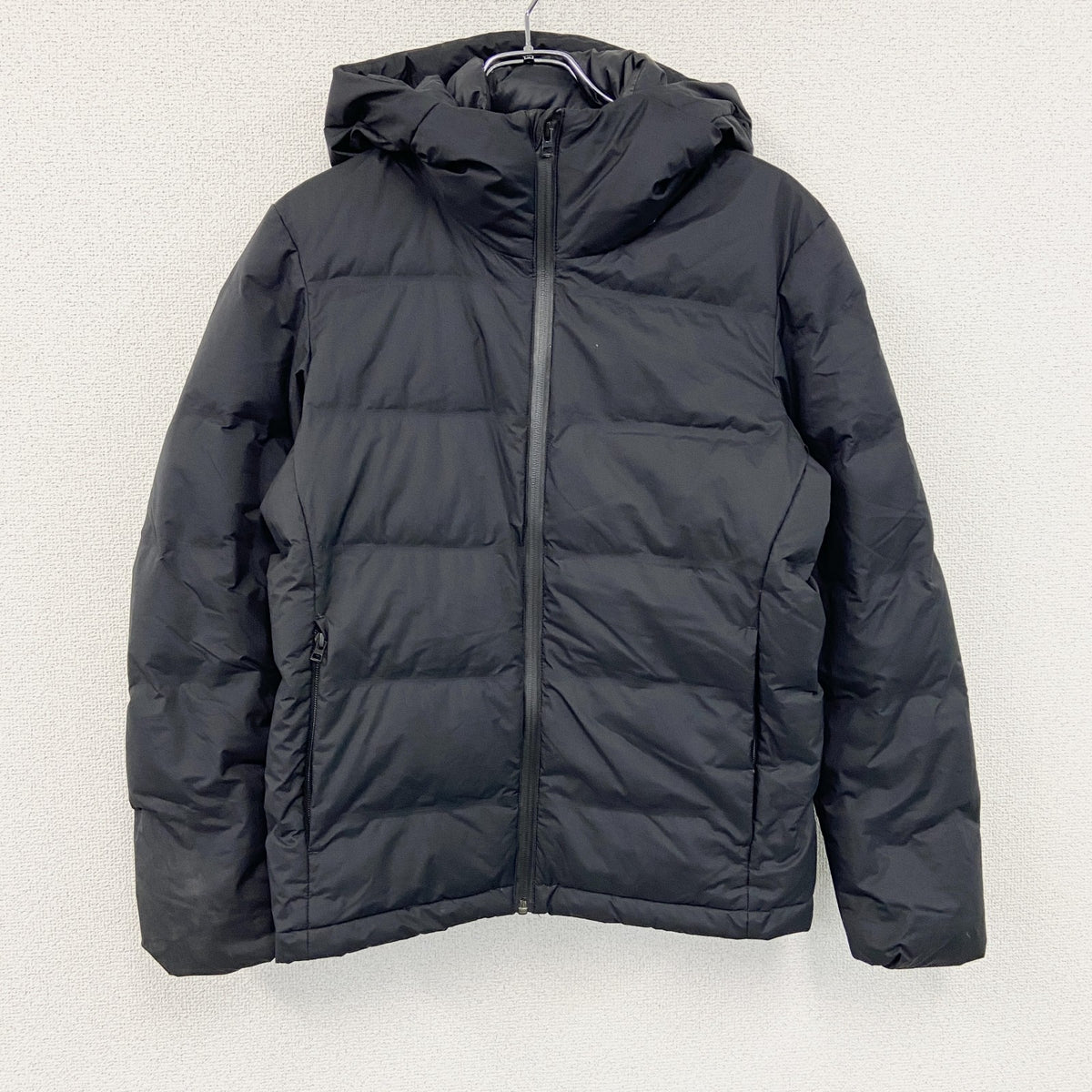 UNIQLO　ユニクロ　ダウンジャケット　ダウン90%　黒　ブラック　Sサイズ　古着