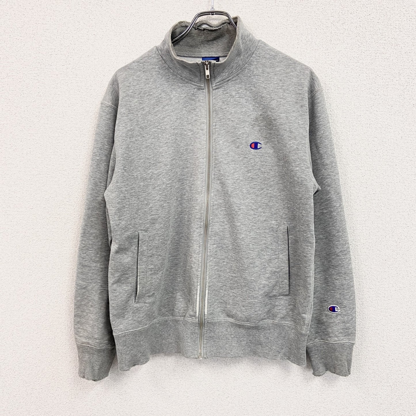 Champion　チャンピオン　フルジップスウェット/トレーナー　灰色　グレー　Lサイズ