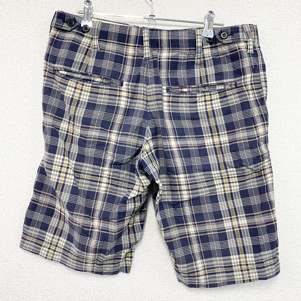 GAP　ギャップ　ハーフパンツ/ショートパンツ　チェック柄　青　ブルー　マルチカラー　Sサイズ　古着