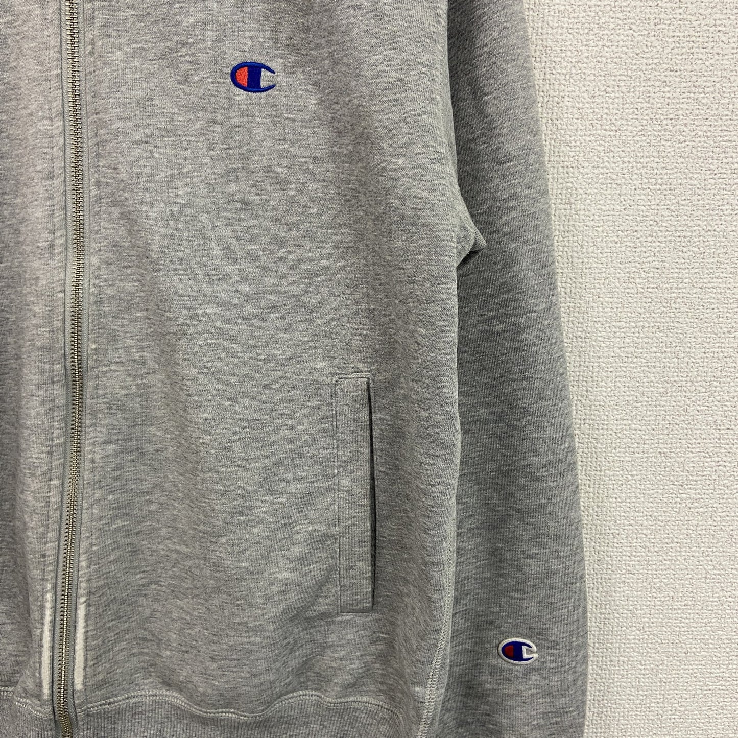 Champion　チャンピオン　フルジップスウェット/トレーナー　灰色　グレー　Lサイズ