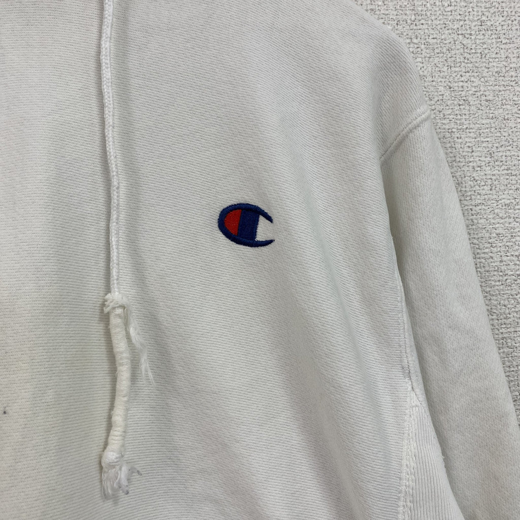 Champion　チャンピオン　リバースウィーブ　スウェットパーカー/フーディー　白　ホワイト　Sサイズ　古着