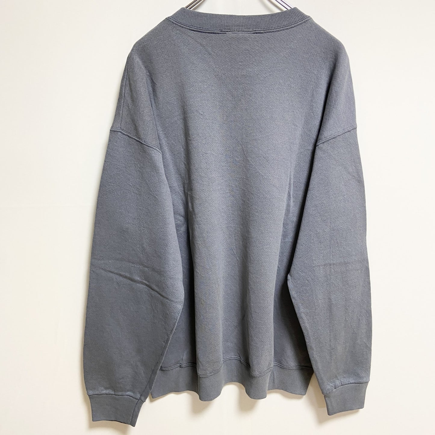 古着 used　～90s　USA製　DANAGGERS　長袖アニマル柄プリントスウェット　トレーナー　狼　ヴィンテージ　Lサイズ