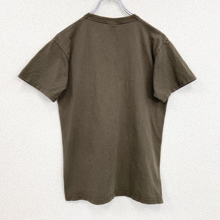 FRUIT OF THE LOOM　半袖プリントTシャツ　爬虫類　レトロ　クルーネック　ブラウン　Sサイズ　古着