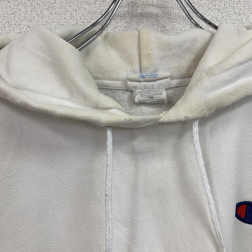 Champion　チャンピオン　リバースウィーブ　スウェットパーカー/フーディー　白　ホワイト　Sサイズ　古着