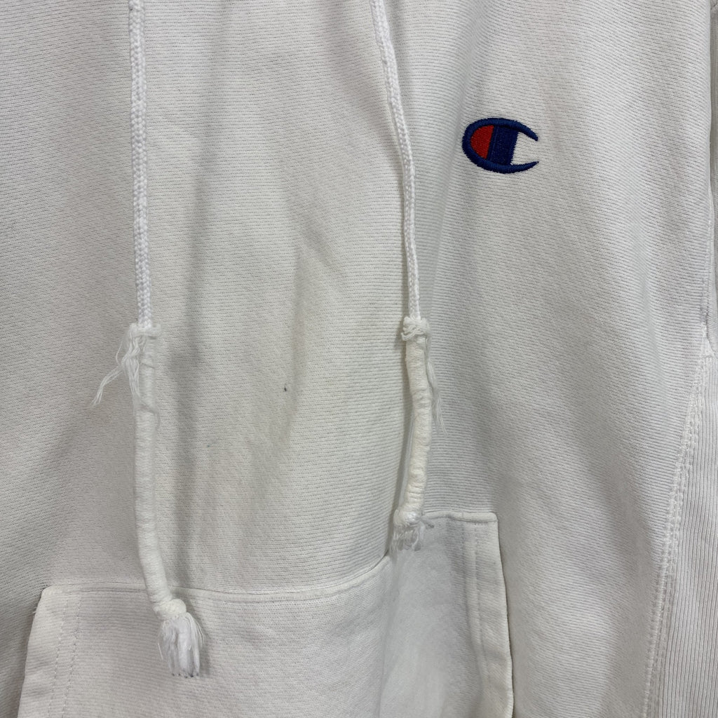Champion　チャンピオン　リバースウィーブ　スウェットパーカー/フーディー　白　ホワイト　Sサイズ　古着