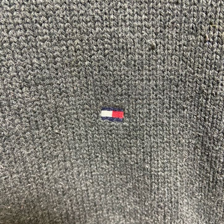 古着 used　TOMMY HILFIGER　トミーヒルフィガー　クルーネックニット/セーター　グレー　灰色　Mサイズ