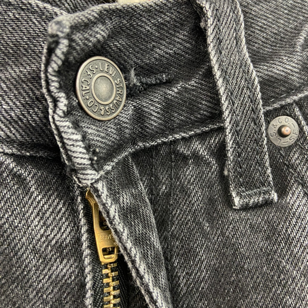 Levi’s　リーバイス　ブラックデニムパンツ/ジーンズ　ジップフライ　黒　ブラック　W25サイズ　古着