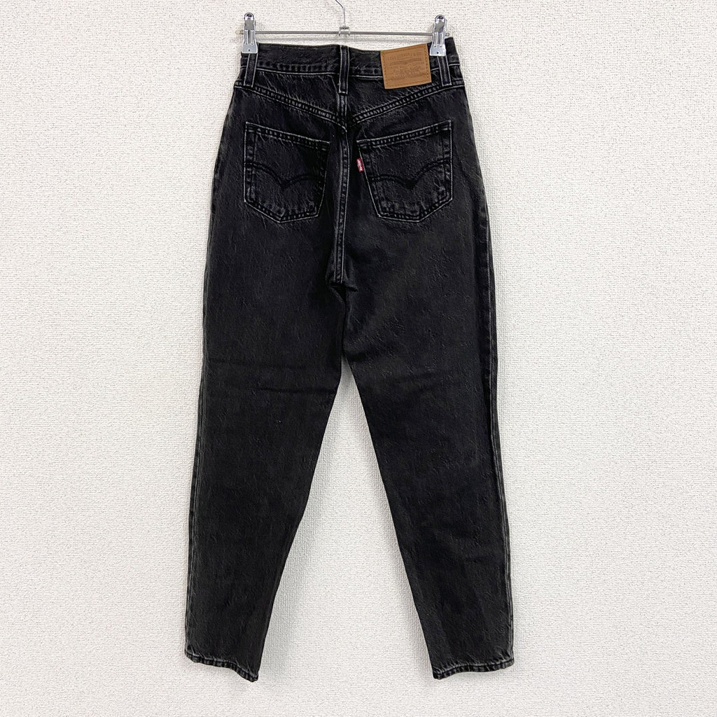 Levi’s　リーバイス　ブラックデニムパンツ/ジーンズ　ジップフライ　黒　ブラック　W25サイズ　古着