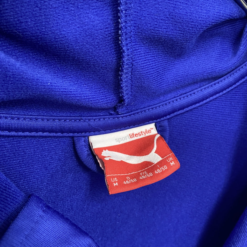 PUMA　プーマ　トラックジャケット/ジャージパーカー　マルチカラー　青　ブルー　Ｍサイズ　古着