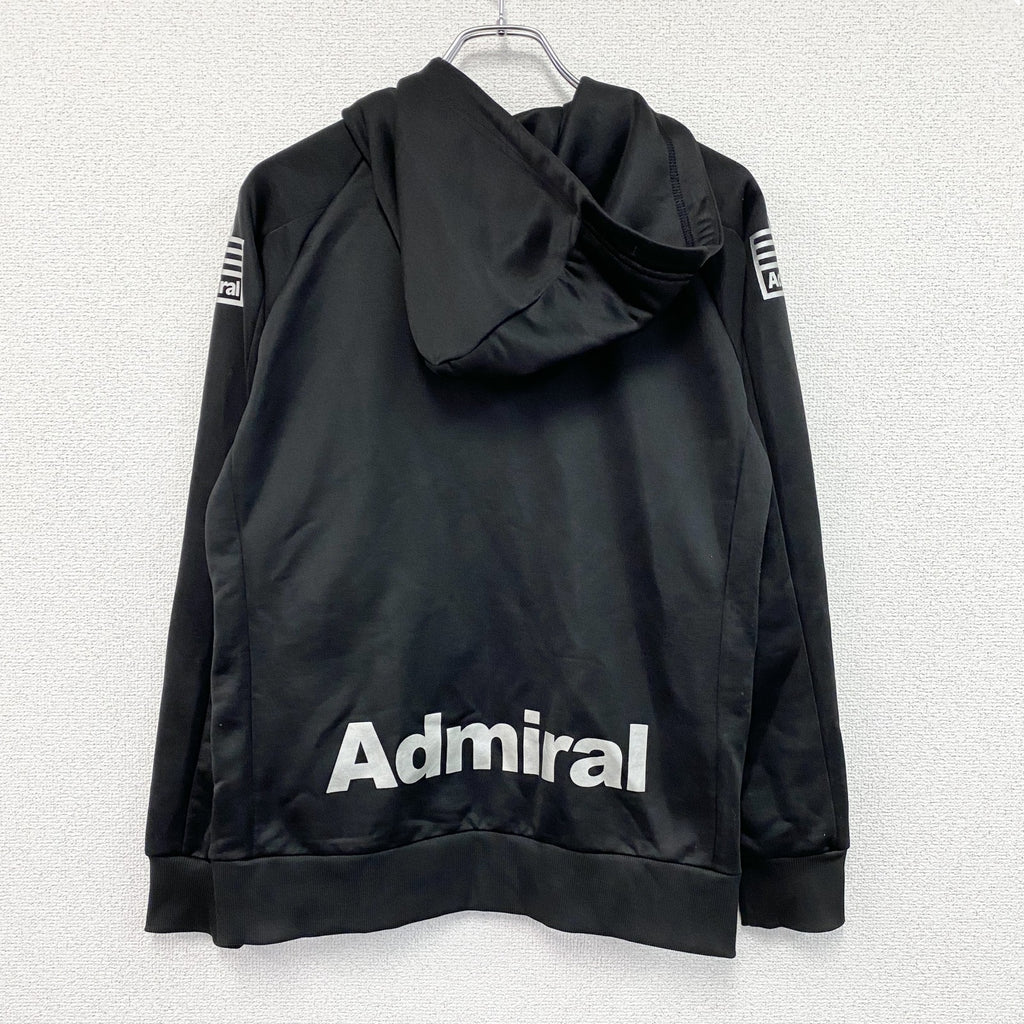 Admiral FOOTBALL　アドミラルフットボール　トラックジャケット/ジャージ　ラグランスリーブ　黒　ブラック　Mサイズ　古着