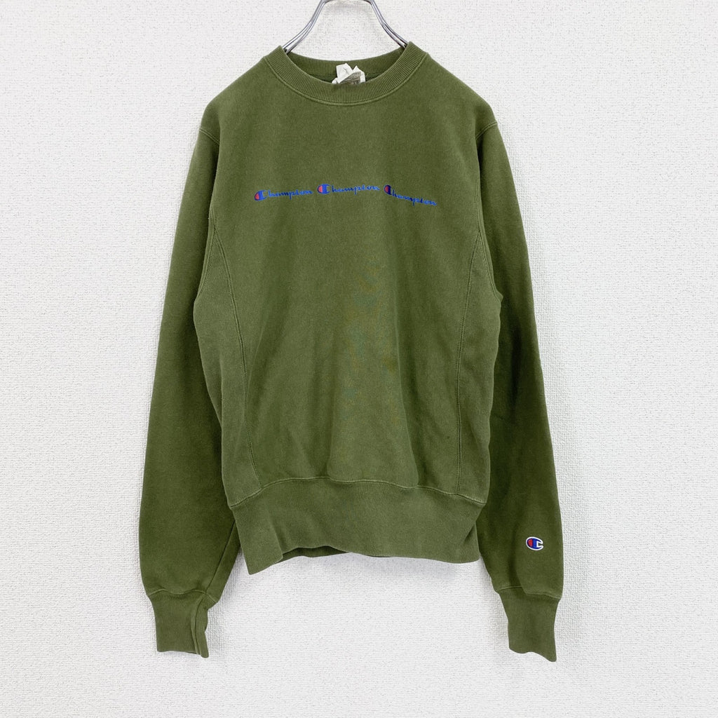 Champion　チャンピオン　リバースウィーブ　スウェット/トレーナー　深緑　ディープグリーン　XSサイズ　古着