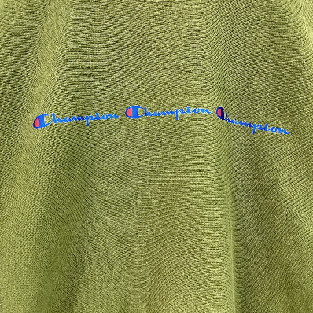 Champion　チャンピオン　リバースウィーブ　スウェット/トレーナー　深緑　ディープグリーン　XSサイズ　古着