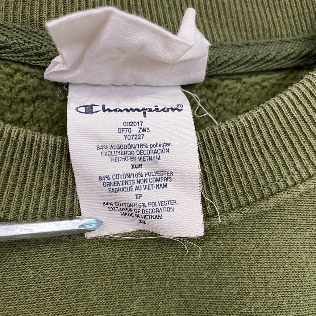Champion　チャンピオン　リバースウィーブ　スウェット/トレーナー　深緑　ディープグリーン　XSサイズ　古着