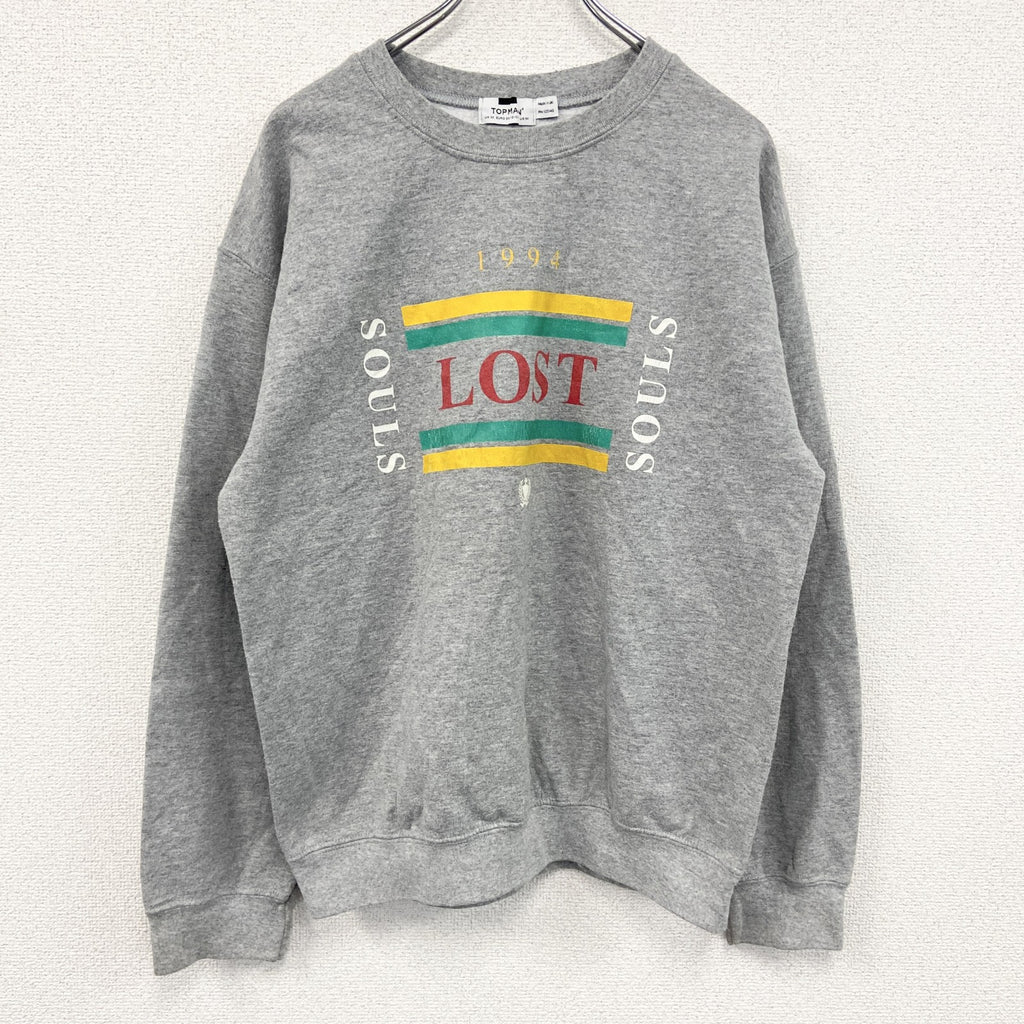 TOPMAN　トップマン　スウェット/トレーナー　灰色　グレー　Ｍサイズ　古着