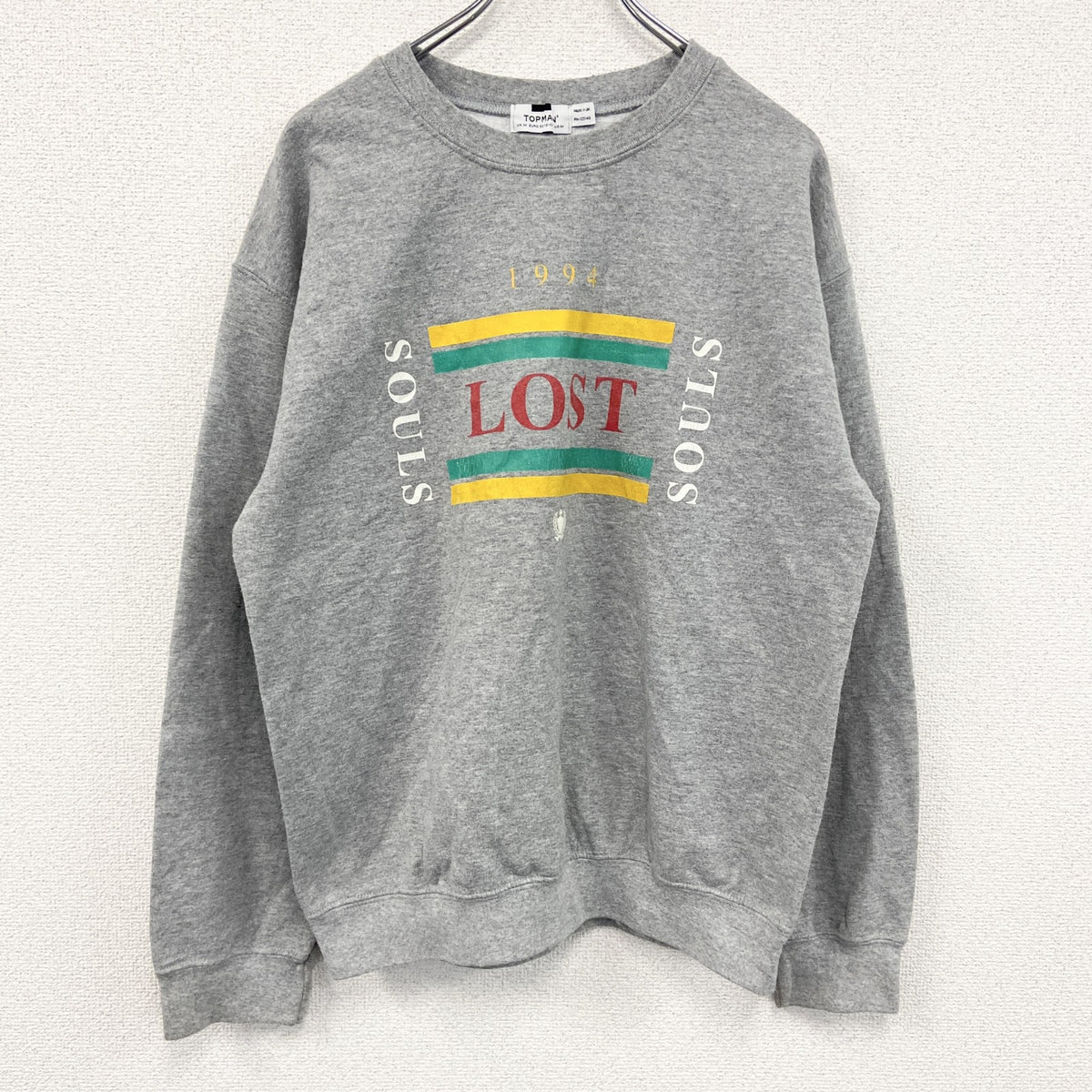 TOPMAN　トップマン　スウェット/トレーナー　灰色　グレー　Ｍサイズ　古着
