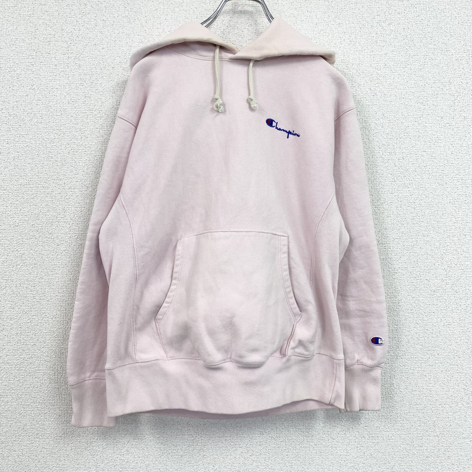 Champion　チャンピオン　リバースウィーブ　スウェットパーカー/フーディー　ピンク　Mサイズ　古着