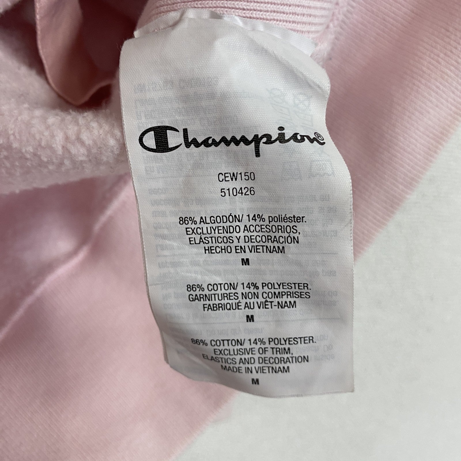 Champion　チャンピオン　リバースウィーブ　スウェットパーカー/フーディー　ピンク　Mサイズ　古着