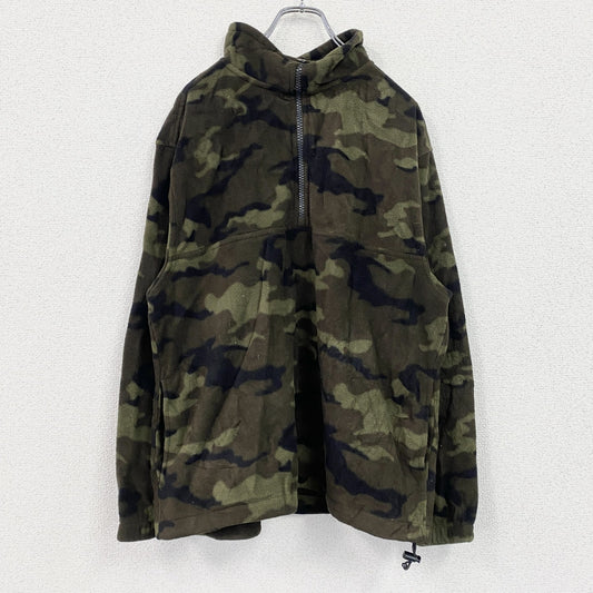古着 used　GREAT NORTHWEST　ハーフジップフリースプルオーバー　カモフラ柄　迷彩柄　Mサイズ