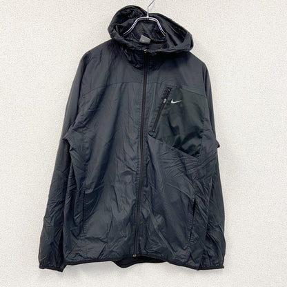 00s　NIKE　ナイキ　ナイロンジャケット　ヴィンテージ　黒　ブラック　Lサイズ
