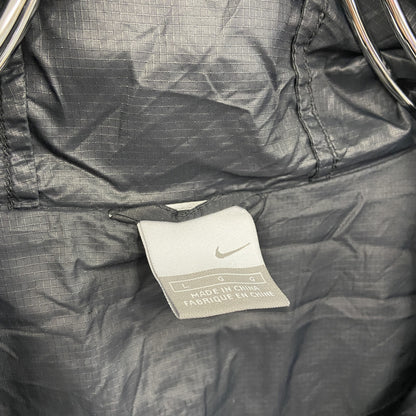 00s　NIKE　ナイキ　ナイロンジャケット　ヴィンテージ　黒　ブラック　Lサイズ