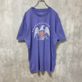 HOME OF THE BRAVE　半袖プリントTシャツ　薄紫　ビッグシルエット　オーバーサイズ　XLサイズ　古着